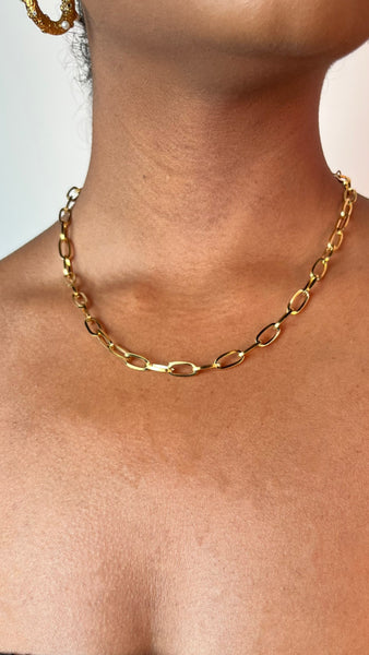 Gold plated necklace