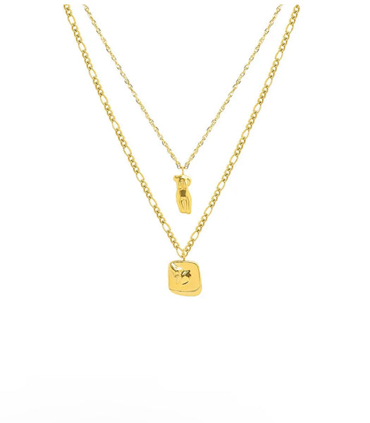 Face Pendant Necklace